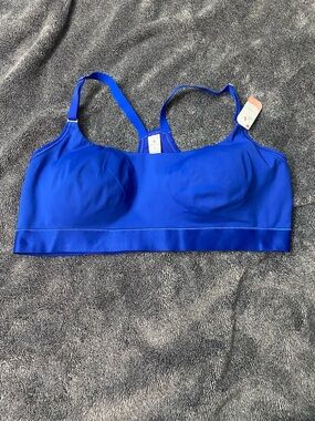 NWT Adore Me Galactic Cobalt Seamless Racerback Bralette Blue 1X Plus Size